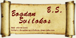 Bogdan Svilokos vizit kartica